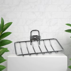 Stainless steel wall-mounted self-adhesive magic sticker soap dish holder which is the perfect solution for your kitchen or bathroom!