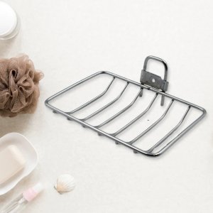 Stainless steel wall-mounted self-adhesive magic sticker soap dish holder which is the perfect solution for your kitchen or bathroom!