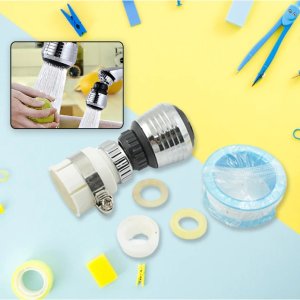 360-degree rotatable faucet tap aerator which is a fantastic water-saving shower attachment and faucet booster for your kitchen or bathroom.