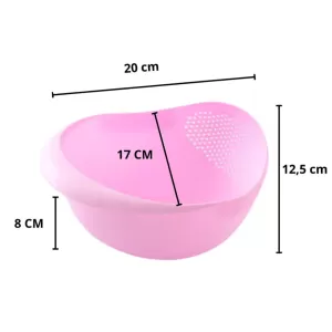 Kitchen Rice Bowl Strainer Ideal Size for Convenient Storage and Straining