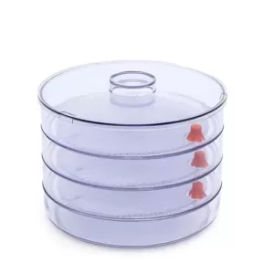 White Plastic 4-Compartment Sprout Maker