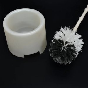 Toilet Cleaning Brush with a convenient potted holder which is the perfect addition to your cleaning arsenal.