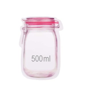 Airtight Plastic Jar Zipper 500ml