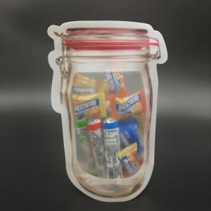 Airtight Plastic Jar Zipper 500ml