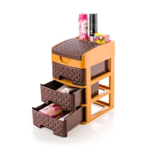 Compact 3 Layer D Storage Unit for Versatile Storage in Homes and Offices Ideal for Organizing Various Items and Essentials