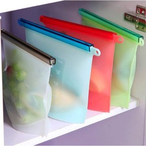 Silicone Airtight Food Storage Bag 1 L