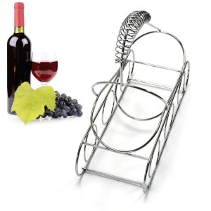 Steel Wine Bottle Rack Ideal for Parties and Weddings 25Cm