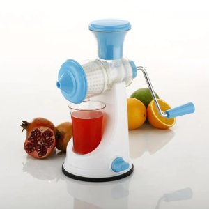 Versatile and eco friendly Manual Juicer in a vibrant green color