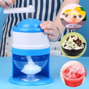 Innovative Portable Gola Maker which is an ice crusher and shaved ice machine combined into one convenient device