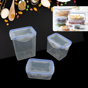 Kitchen storage containers of 3 piece set