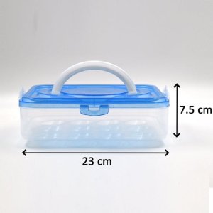 Plastic Refrigerator Egg Storage 12 Grid 1 Layer Container