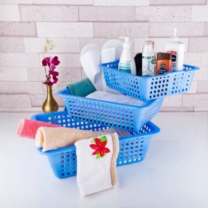 Plastic Fruit Baskets in 3 Multiple Sizes large Medium and Small