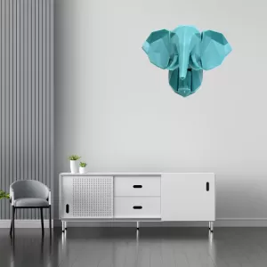 Rhino Elephant Deer Animal Head Wall Decor Animal Shaped Adhesive Hooks Wall Hooks Sticky Hangers Nail