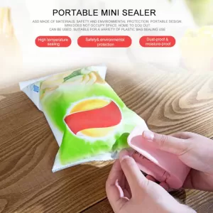 Mini Sealing Machine Portable Plastic Bag Sealer Super Seal Pack Handheld Heat Tool 1PC