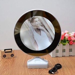 Plastic Mirror and Photo Frame with LED Light 2 in 1