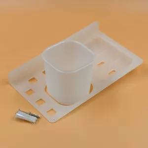 Plastic Soap Dish Tray Holder for Bathroom and Kitchen Use 3 in 1