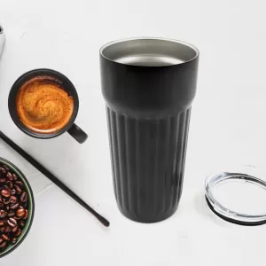 Coffee Cup Stainless Steel Vacuum Insulated Travel Mug with Lid Ideal for Hot and Cold Drinks 1 PC