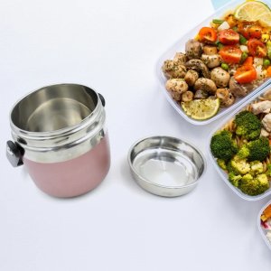 Leak proof thermos flask for hot food