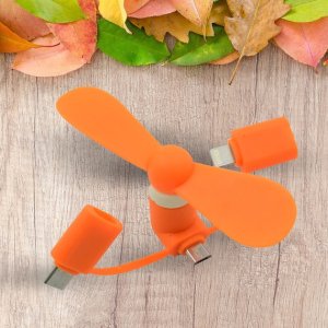 OTG Mini Portable 3 in 1 Mobile Fan for Android and iPhone