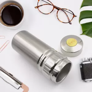 Stainless Steel Flask Water Bottle Cup Ideal for Cold & Hot Beverages Travel Office Gym Home Kitchen Hiking 1 PC