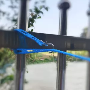 Windproof Anti Slip Clothes Washing Line Durable Portable Clothesline with Hooks for Camping Indoor Outdoor Laundry Storage 3M