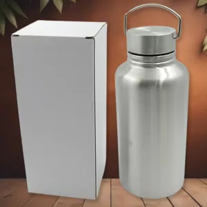 Large Stainless Steel Water Bottle with Handle Suitable for Hot & Cold Drinks Gym Sipper Steel Fridge Bottle for Office Gym School