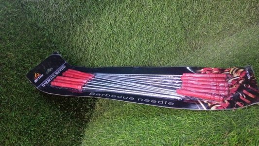 Grill sticks with Wooden Handle for BBQ Tandoor Skewers