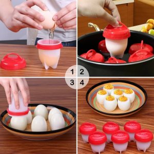 Nonstick Eggs Boiler Cookers of 6 pc