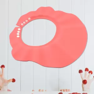 Baby Bath Cap with Visor Hat for Toddler Infant Kid Gentle Shampoo Protection Eye and Ear Shield Comfortable Hair Washing Experience 1 Piece