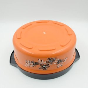 Casserole box of approx 2500ml with flowers printed