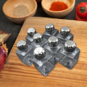Square Spice Rack Set of 8 Bottle