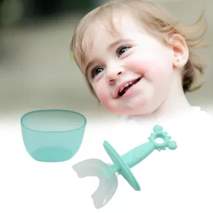 Clean Fun U Shaped Silicone Kids Toothbrush for Children 2 to 6 Years with Specially Designed Brush Head 360°