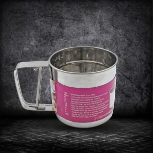 Stainless Steel Flour Sieving With Measuring Scale Mark