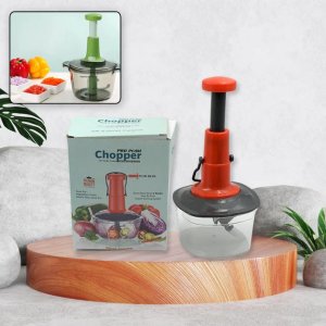 Manual Press Chopper For Kitchen with 3 Stainless Steel Blades of 650ml