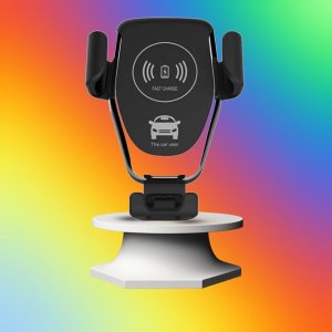 Wireless Car Charger 10W Qi Fast Charging Auto Clamp 360° Rotation Car Mount