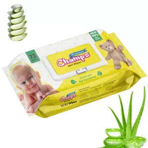 Little Toddler Champs Premium Wet Wipes Infused With Aloe Vera Extract Wet Wipes 72 N Wipes