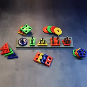 Geometric brick 5 angle matching column blocks for kids preschool educational learning toys