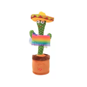 Electronic dancing cactus toy with cactus recording and repeat your words