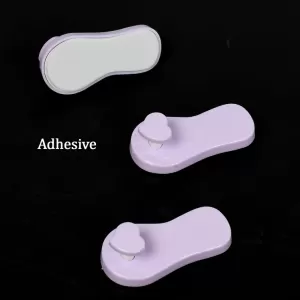 Wall essential adhesive wall hooks reusable utility wall hook for kitchen bedroom damage free and home decor use hook 1 pkt