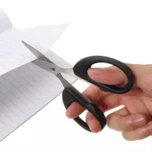 Stainless steel scissors with handle grip 160mm 1pc only