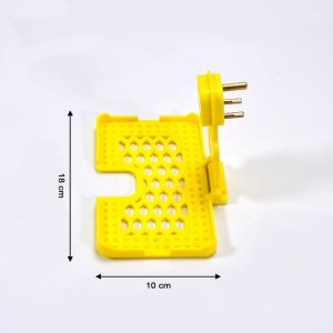 Multi Purpose Wall Holder Stand for Charging Mobile Yellow