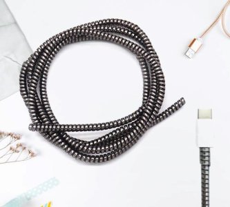 Metallic Cable Spiral Protector Wire Repair & Pet Cord Saver