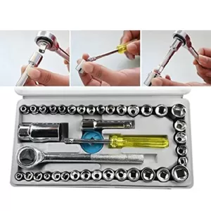 Complete 40 Piece Combination Socket Toolkit