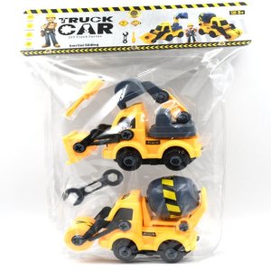 Engineering Vehicles Nut Assembly Toy Set for Kids