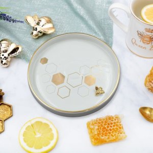 Ceramic Round Plate for Kitchen and Home Decoration