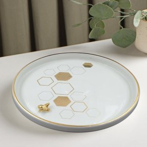 Ceramic Round Plate for Kitchen and Home Decoration
