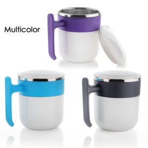 Insulated Stainless Steel Coffee Mug with Lid 1PC