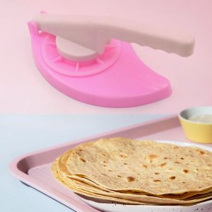 Manual Plastic Puri Maker Press Machine for Roti Chapati Thepla Unbreakable Dough Press