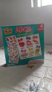 ABCD Toy Puzzle designed to engage and entertain children featuring a delightful pack of 4 puzzles