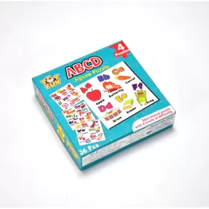 ABCD Toy Puzzle designed to engage and entertain children featuring a delightful pack of 4 puzzles